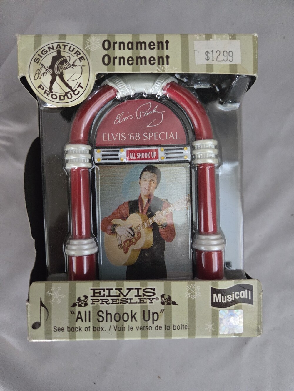 Elvis Presley 'All Shook Up' Red Jukebox Ornament - Signature Product